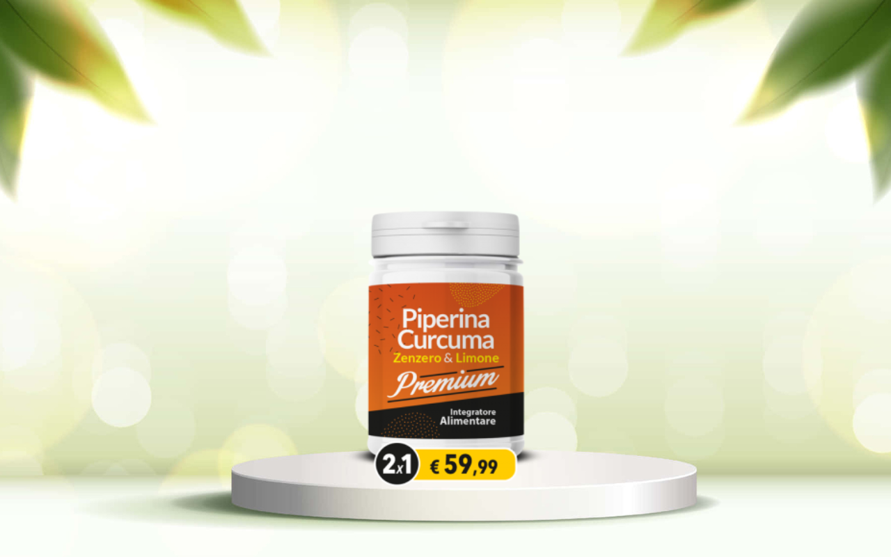 Scopri piperina e curcuma premium: detox naturale per intestino regolare e forma